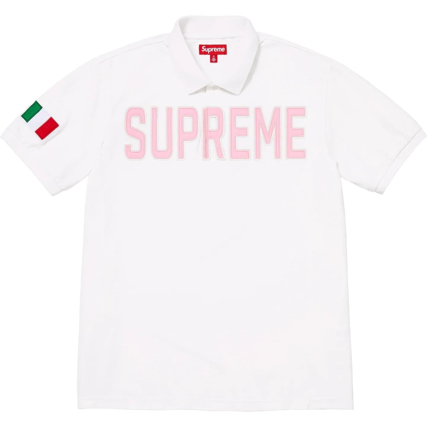 Supreme Twill Applique Polo White
