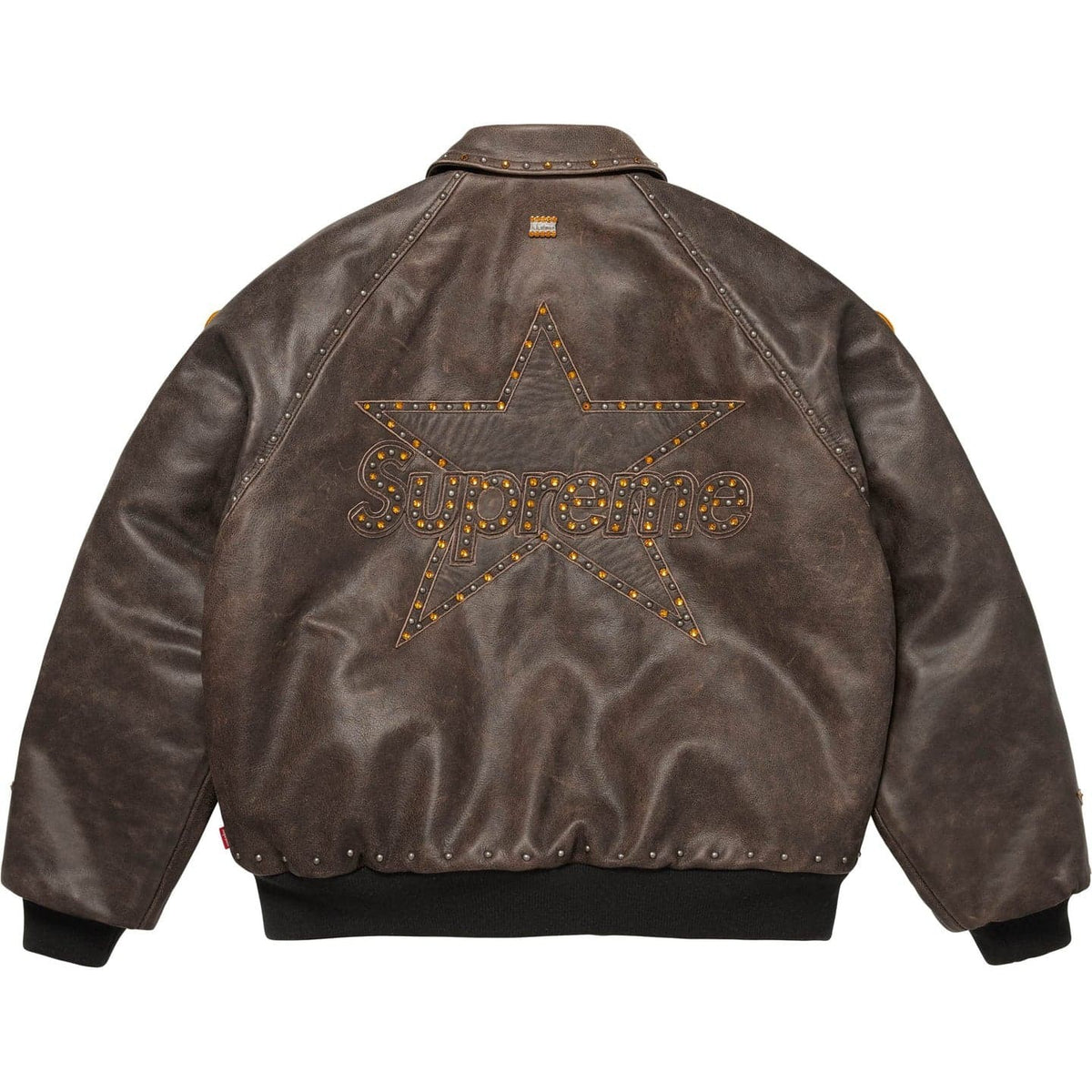 Supreme B.B. Simon Vanson Leathers Jacket Brown