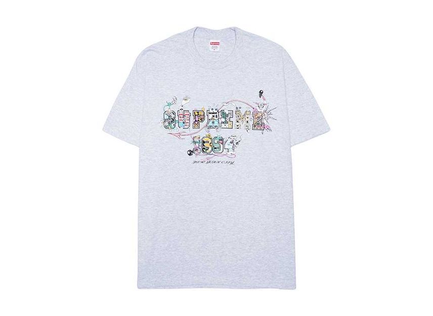 Supreme Varsity Tee Ash Grey