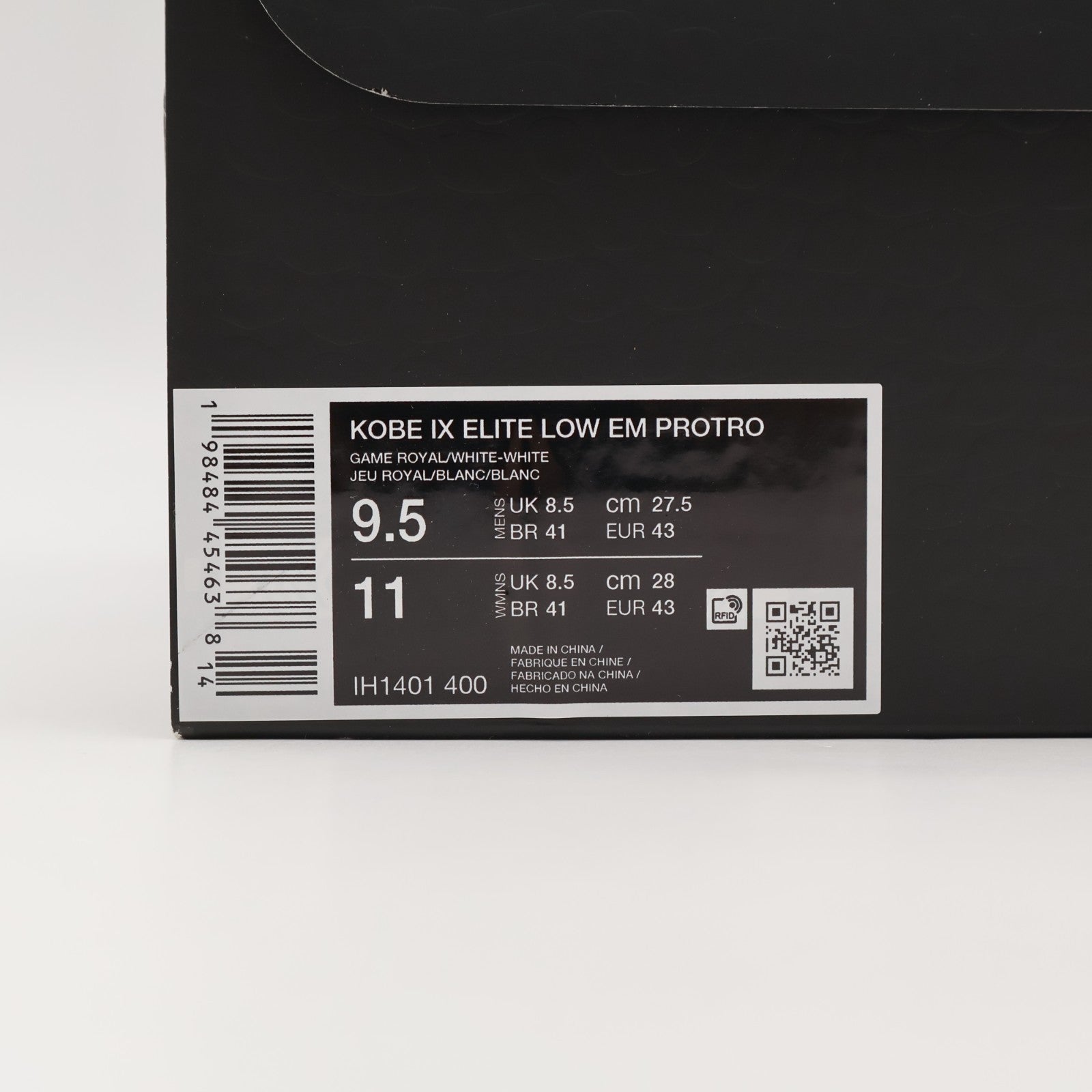 IH1401-400 Nike Kobe 9 Elite Low Protro Game Royal White (Men's)