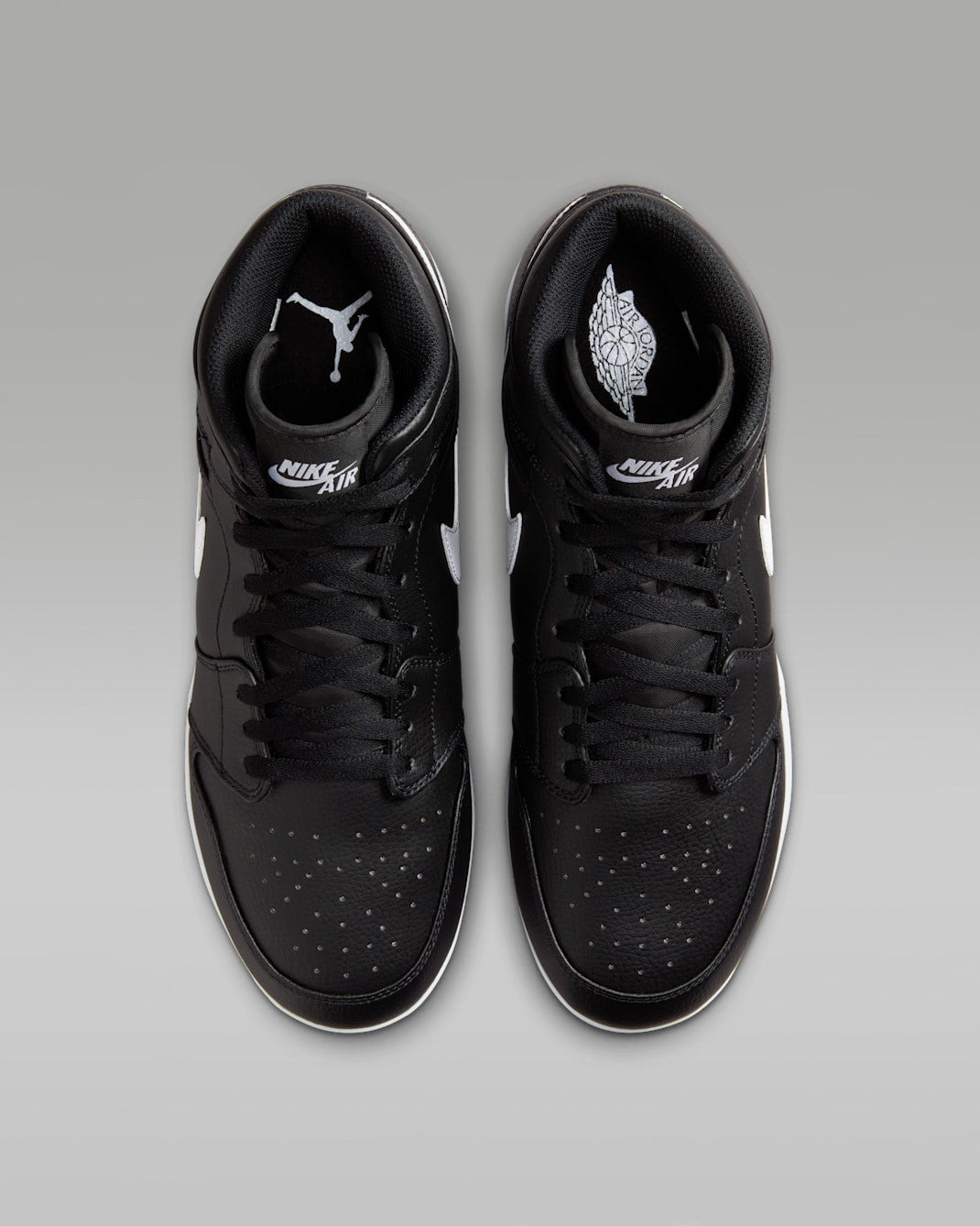 AV5354-011 Nike Air Jordan 1 Retro MCS Cleats Black White (Men's)