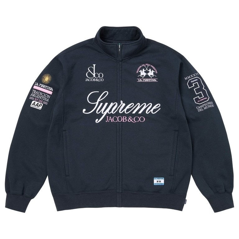 Supreme x La Martina Zip Up Sweatshirt Navy