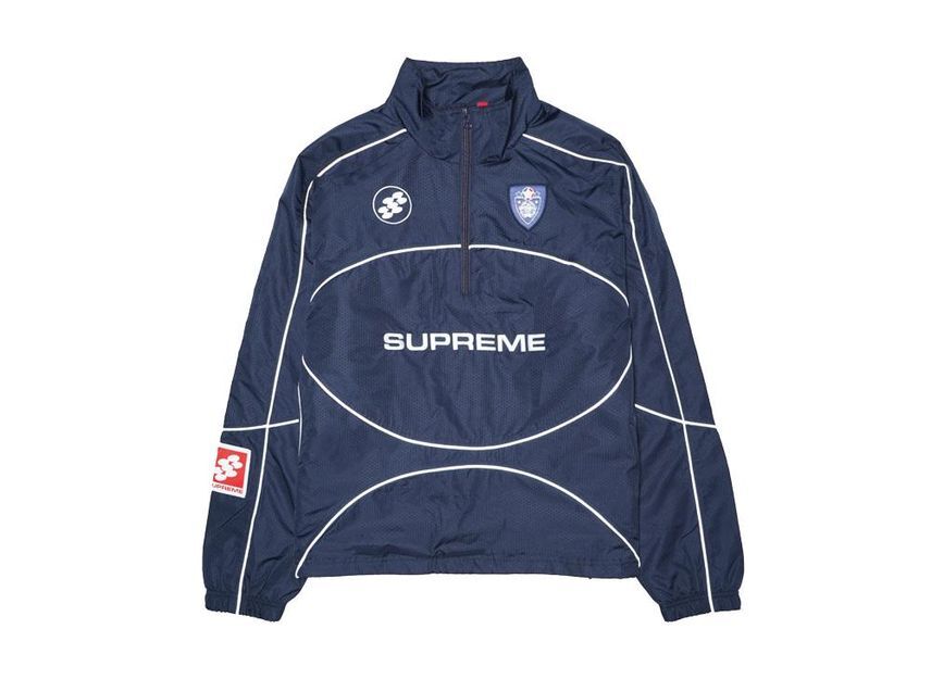 Supreme Reflective Piping Pullover Navy