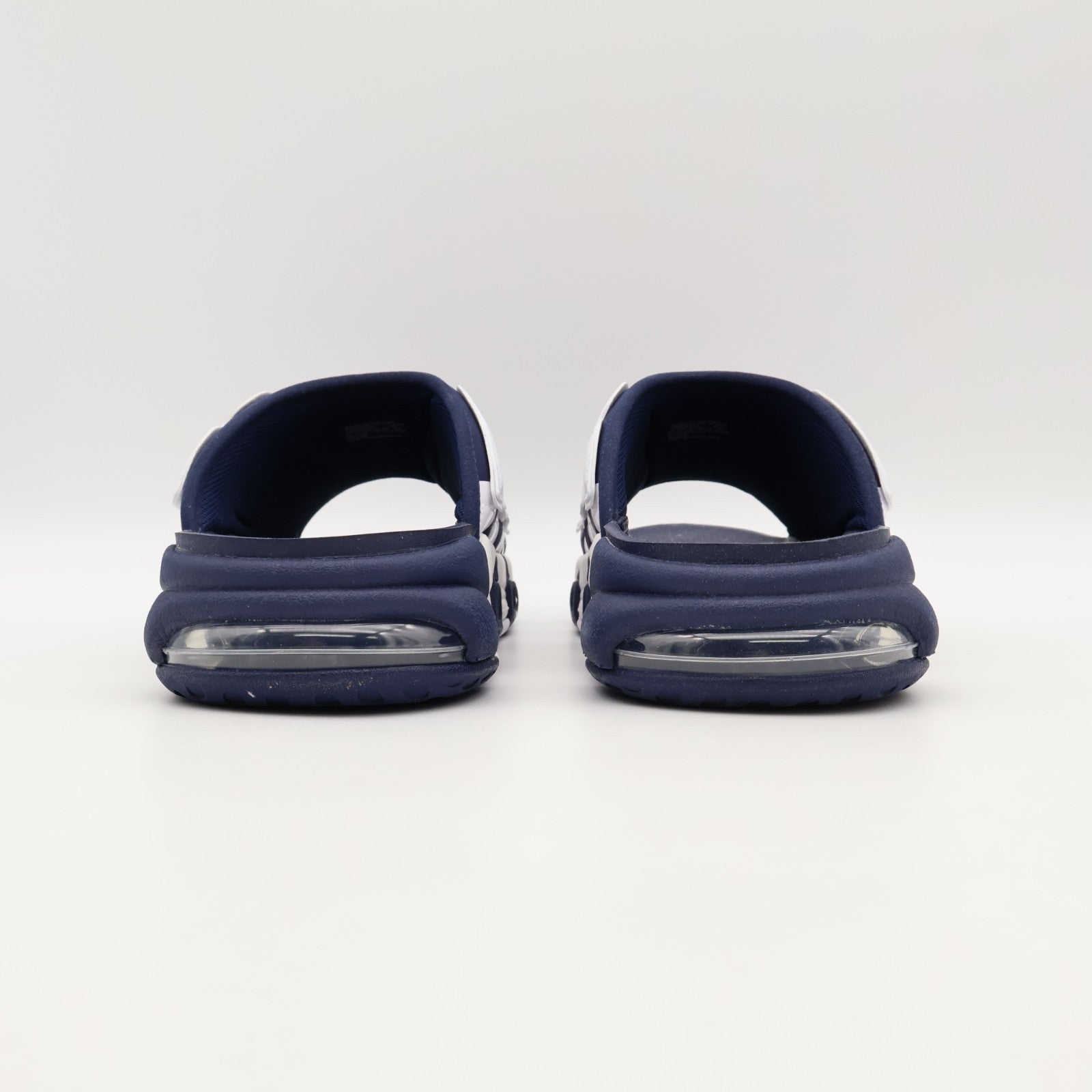 FQ8699-400 Nike Air More Uptempo Slide Olympic White Midnight Navy (Men's)