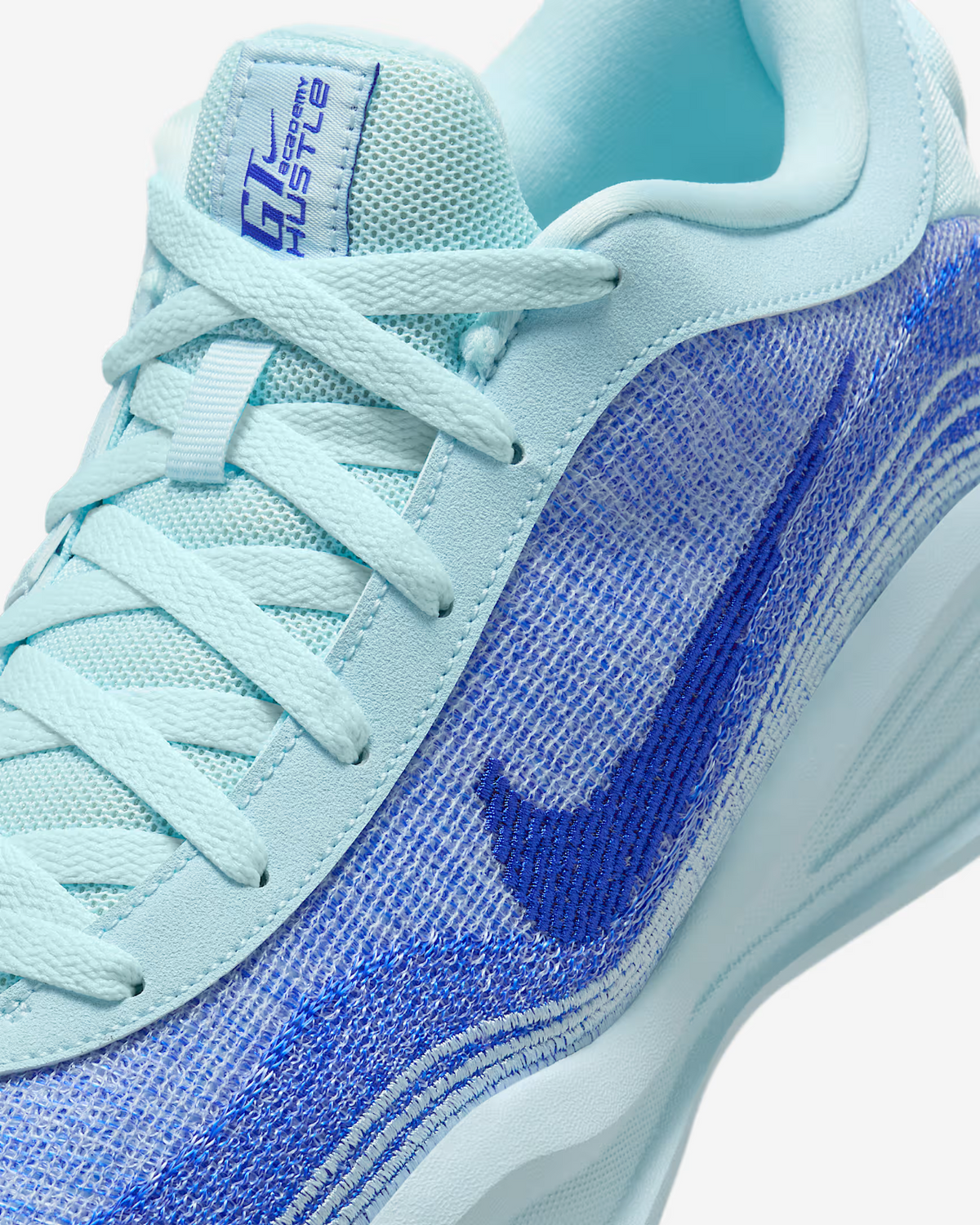 FJ7808-402 Nike GT Hustle Academy Glacier Blue Sail Racer Blue (Men's)