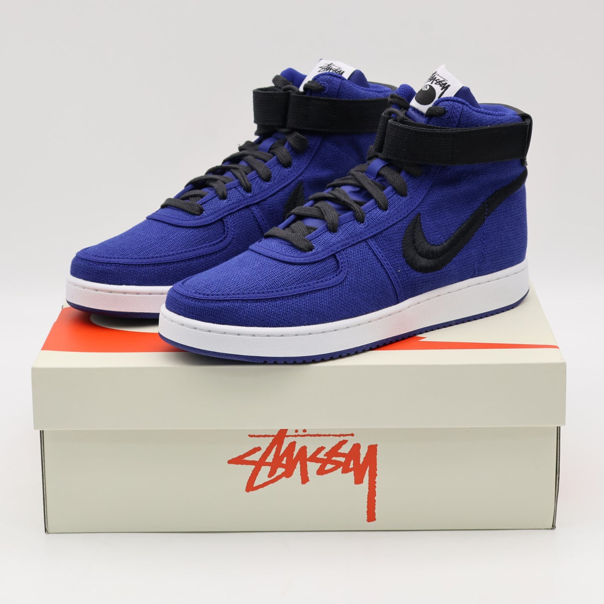 DX5425-400 Stussy Nike Vandal High Deep Royal Blue Black White (Men's)