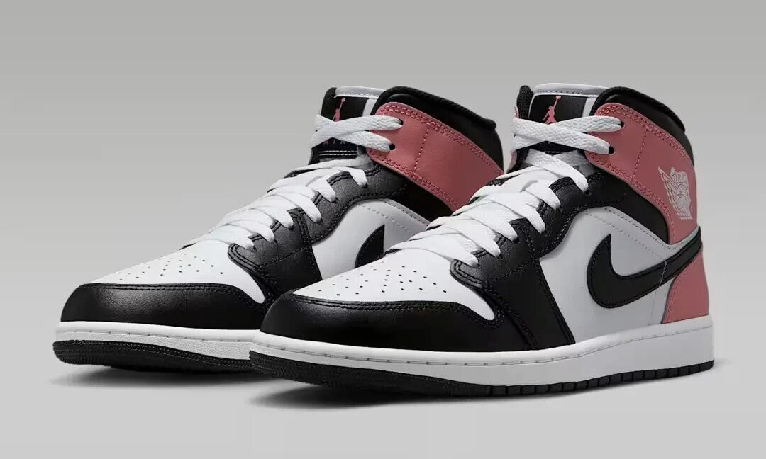 DQ8426-100 Nike Air Jordan 1 Mid White Rust Pink Black (Men's)