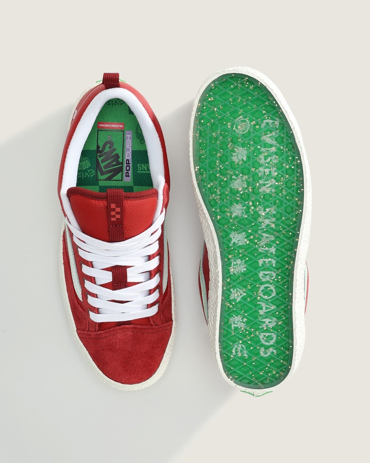 VN000D5RCXS Evisen Skateboards Ã Vans Skate Old Skool 36+ "Ruby Wine" (Men's)