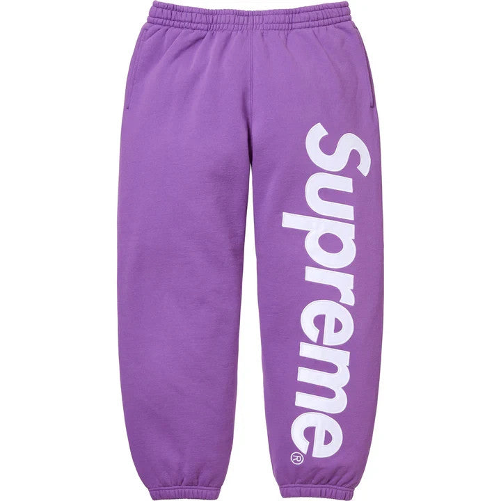 Supreme Satin Applique Sweatpant Violet