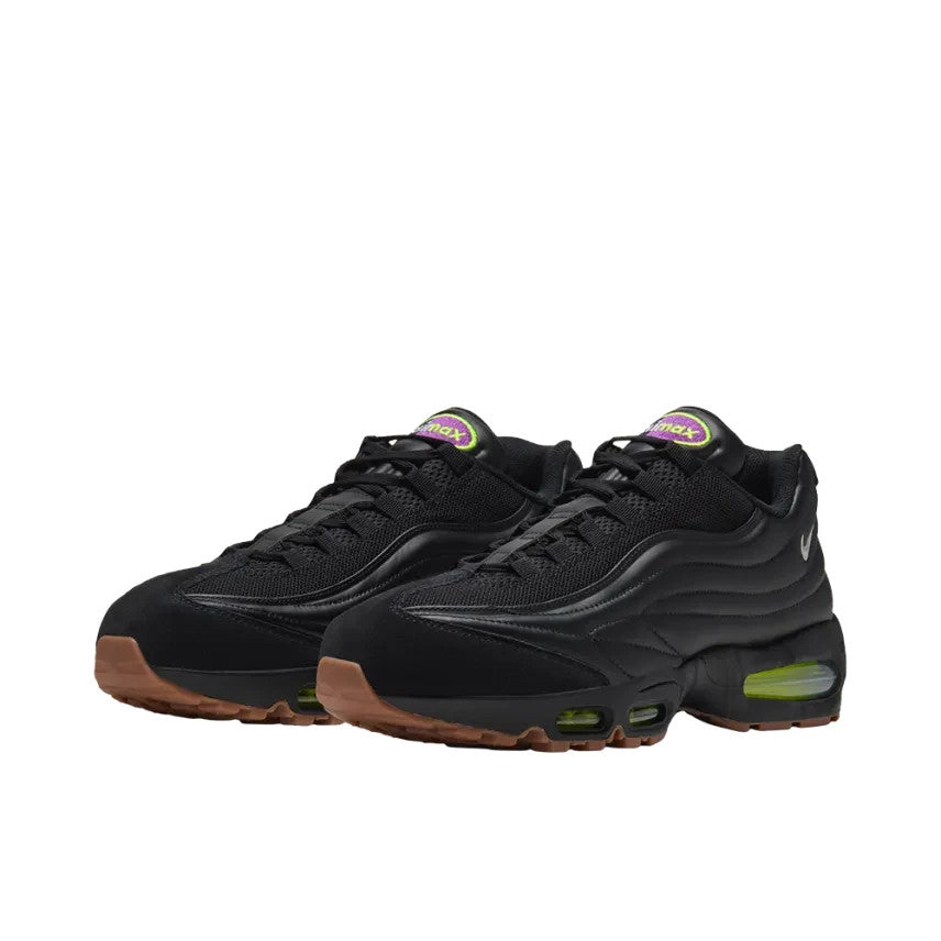 IQ7127-001 Nike Air Max 95 Big Bubble PRM "Black/Gum Medium Brown/Volt"