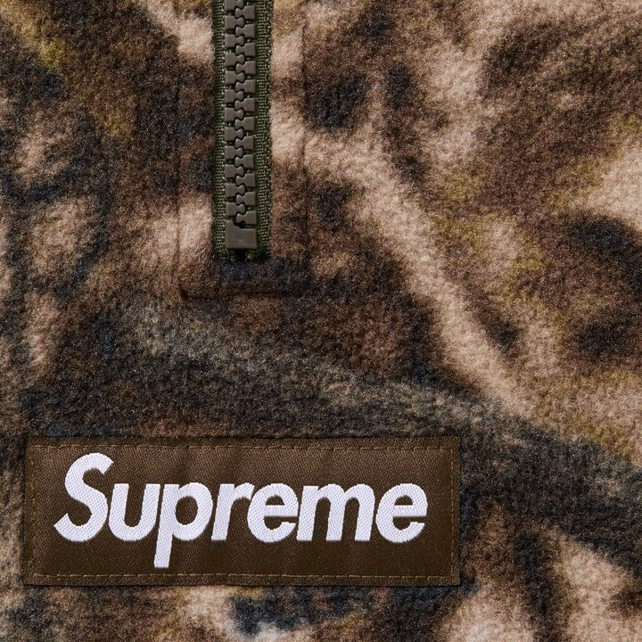 Supreme Polartec Face Mask Half Zip Hooded Sweatshirt Tree Camo