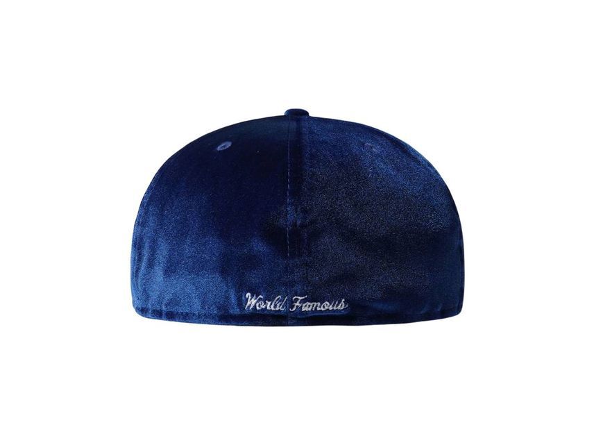 Supreme Velour Box Logo New Era Navy