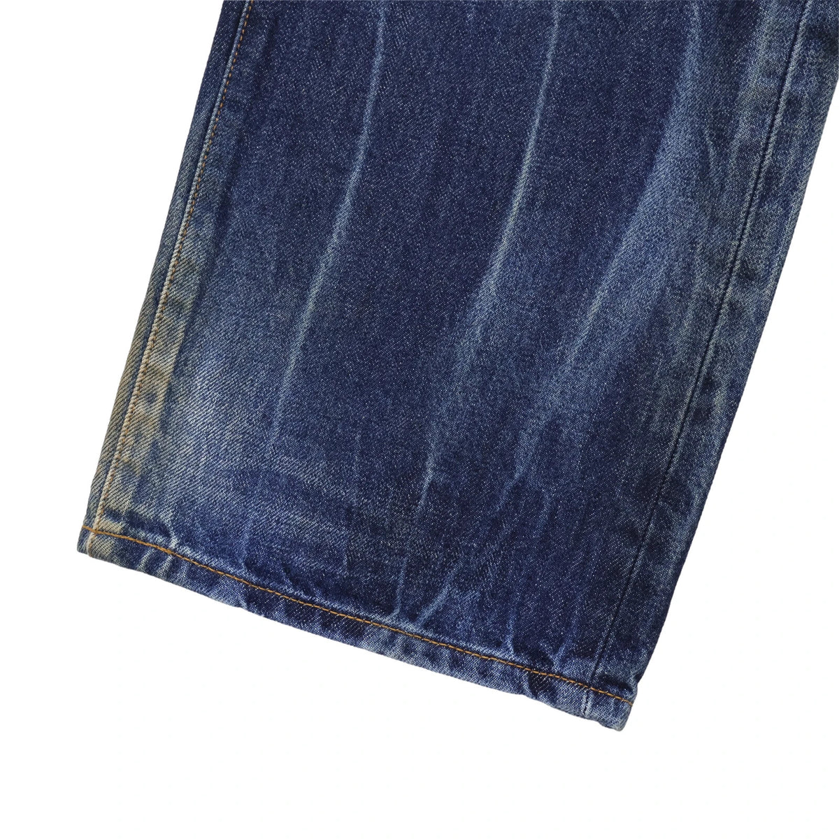 Supreme Distressed Loose Fit Selvedge Jean Washed Indigo