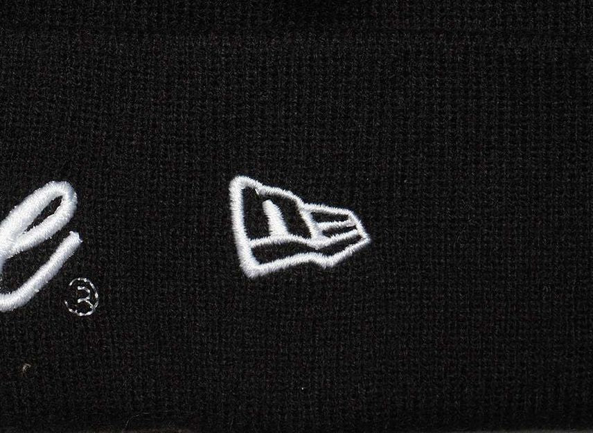 Supreme New Era Script Beanie Black