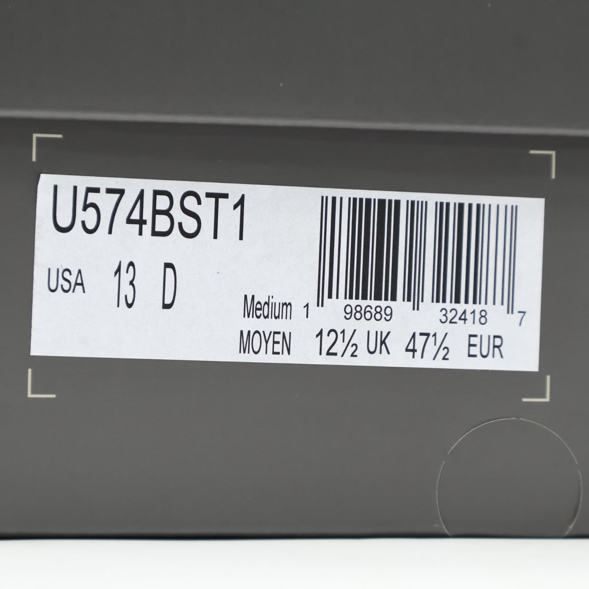U574BST1 Stone Island New Balance 574 Legacy Ghost Grey (Men's)