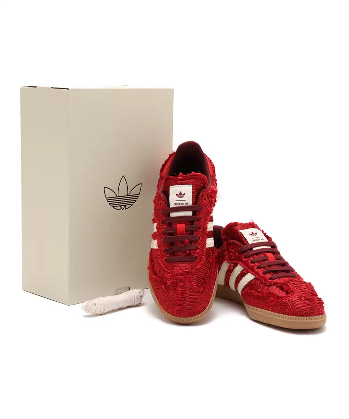 JP9281 Caroline Hu adidas Originals Samba Power Red Cream White Shado (Men's)
