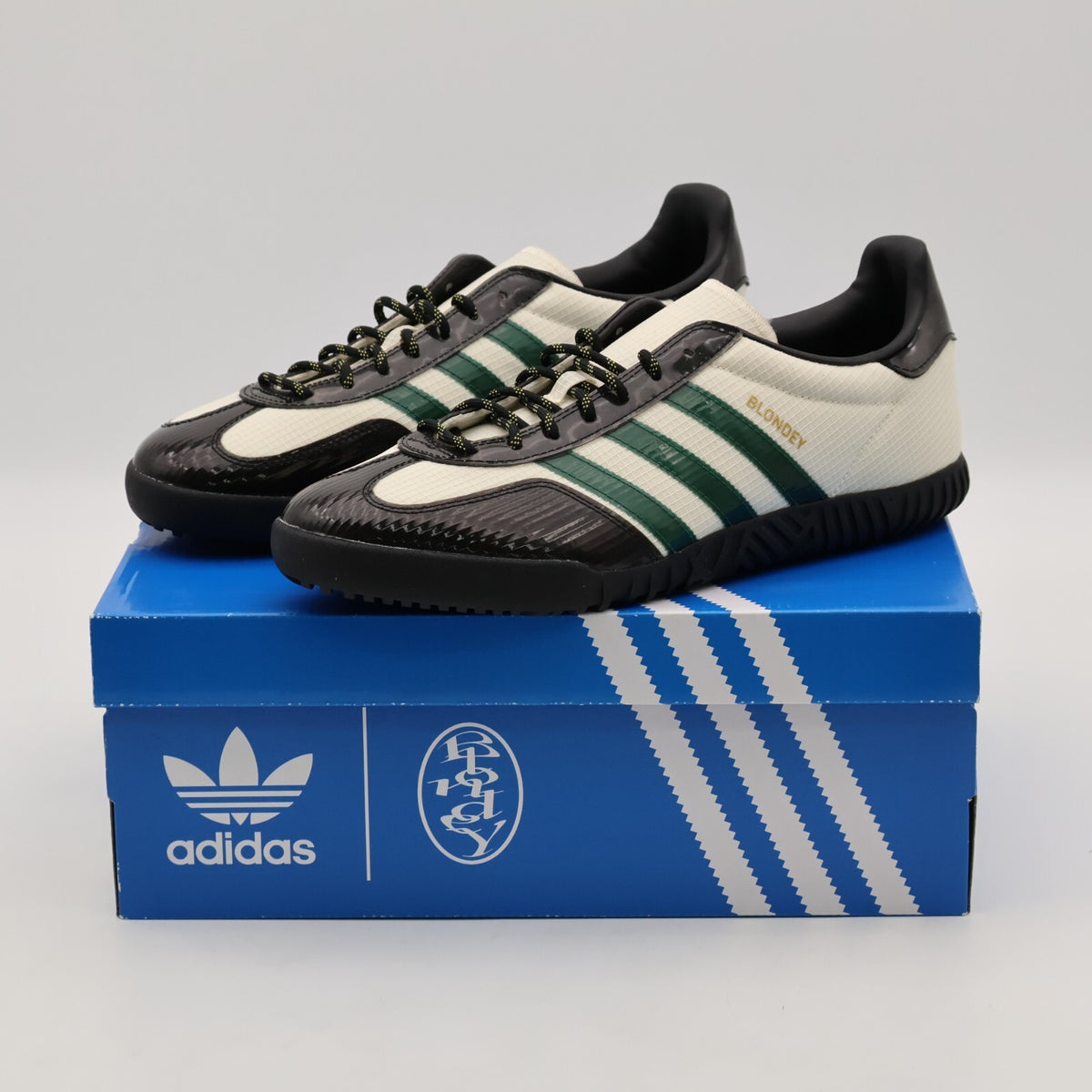 IF0200 Blondey McCoy adidas A.B. Gazelle Indoor Noble Green Chalk White Ivory