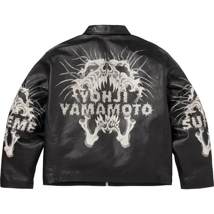 Supreme Y's by Yohji Yamamoto Leather Jacket Black