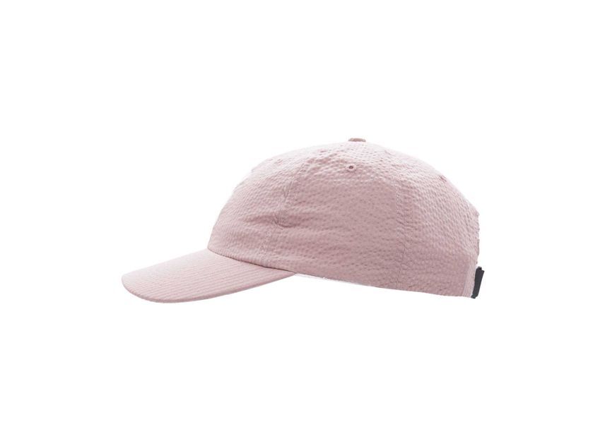 Supreme Seersucker S Logo 6-Panel Pink