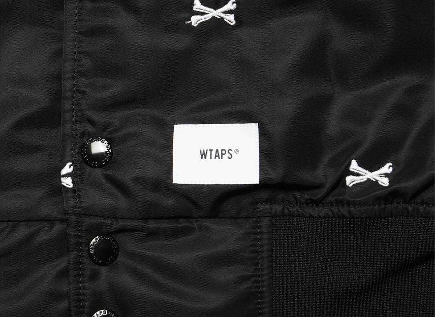Wtaps TEAM JACKET NYLON. TWILL. TEXTILE Black