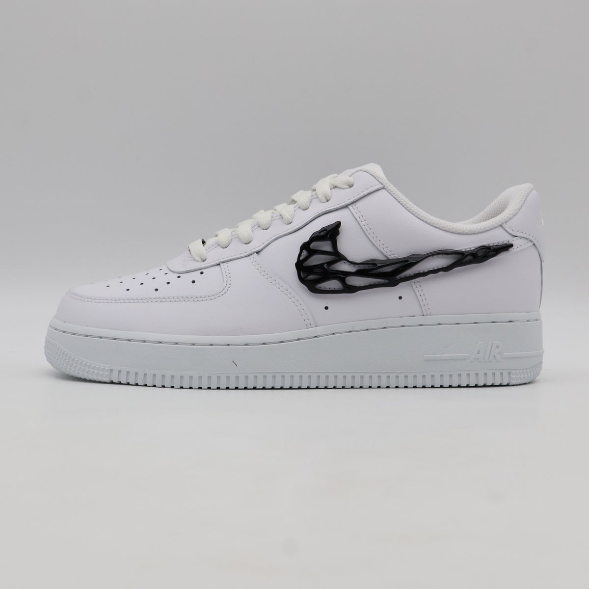 IF1686-101 Nike Air Force 1 Low '07 LX Metal Swoosh White Black (Women's)