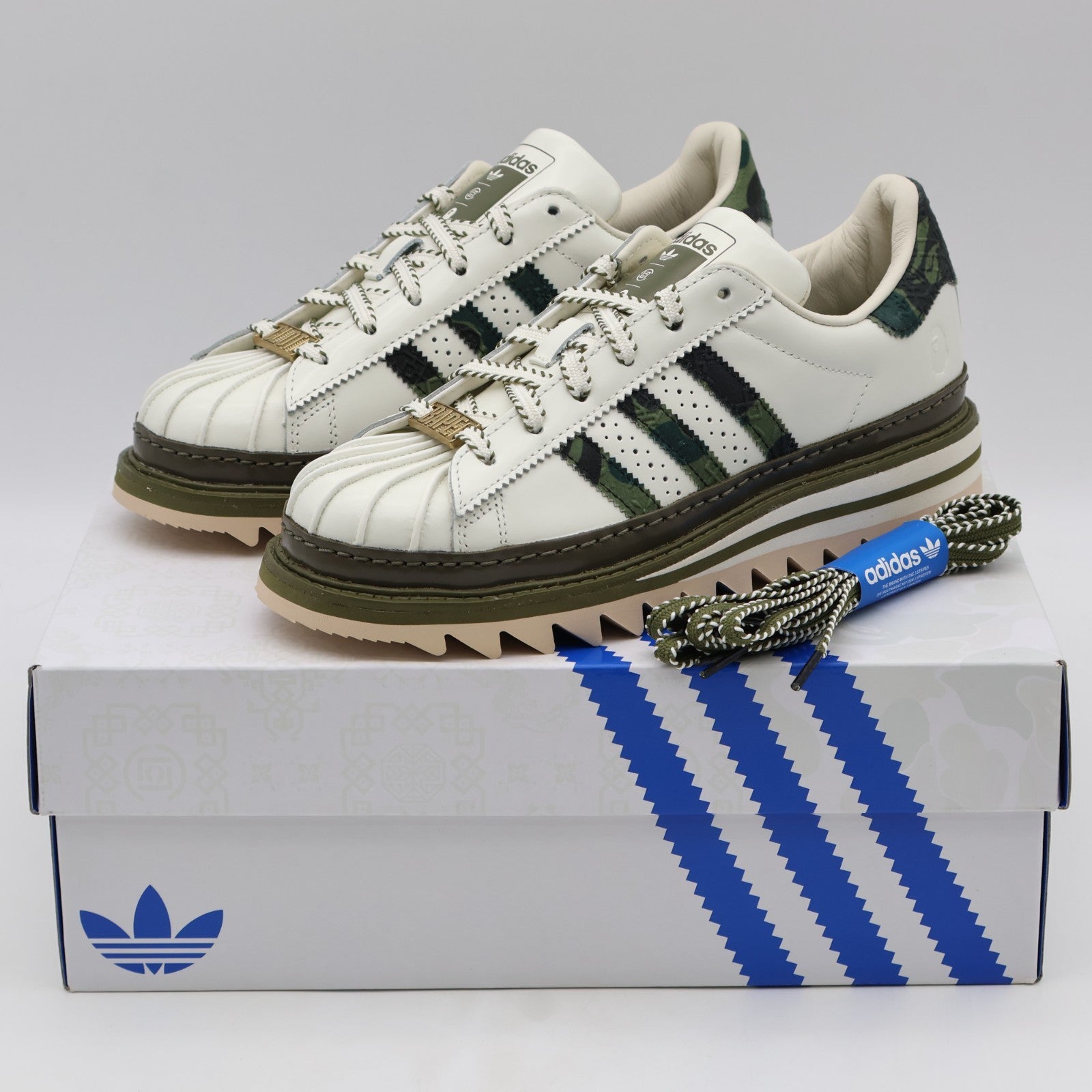 KJ1473 CLOT A BATHING APE adidas Originals Superstar by Edison Chen Green (Men's