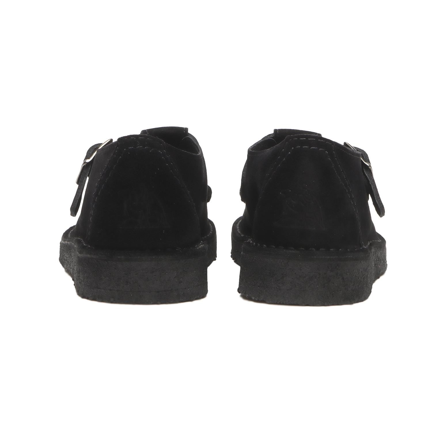 26182844 Clarks Nomad T Bar Black Suede ( Men's )