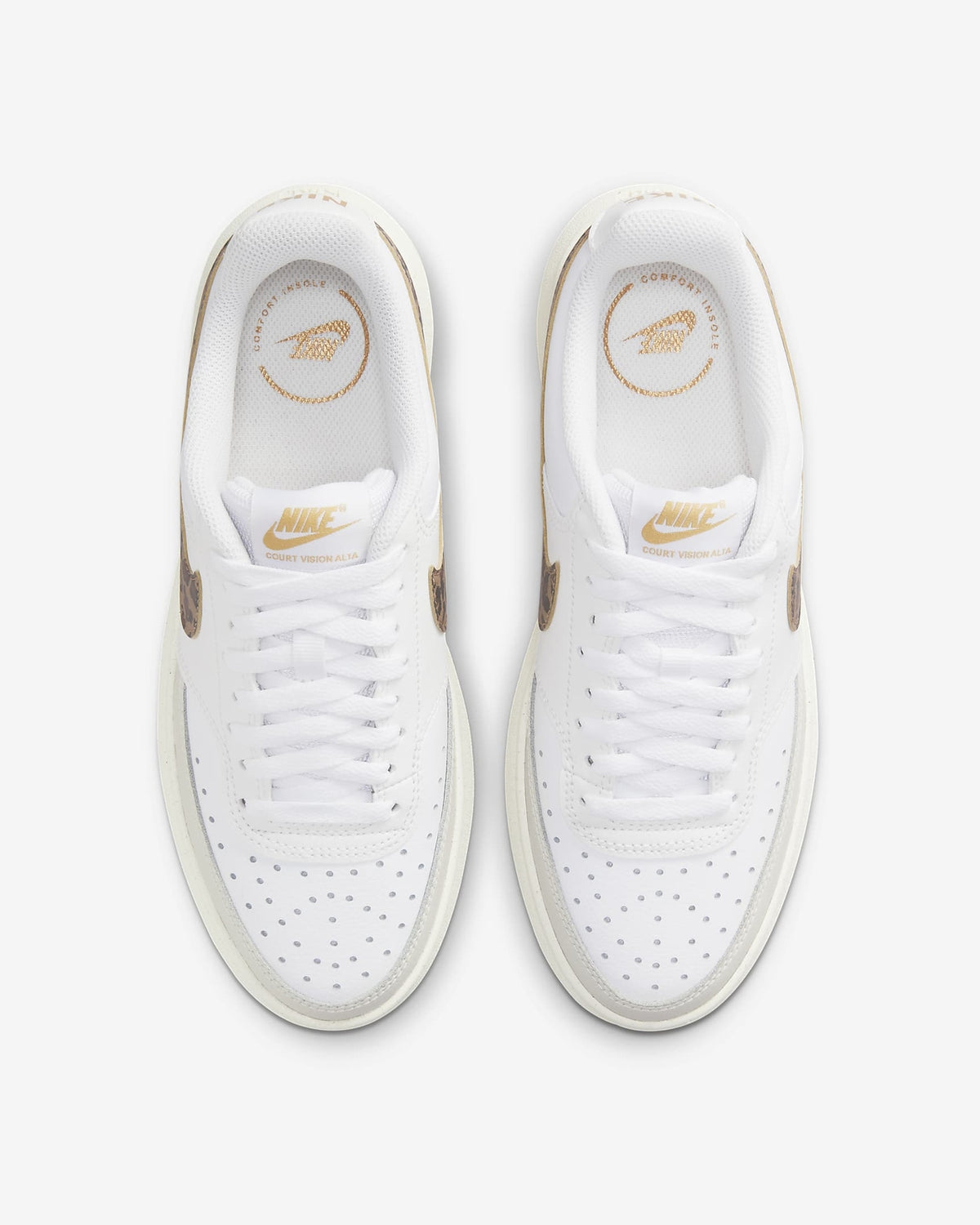 DO2791-100 Nike Court Vision Alta Brown Bone (Women's)