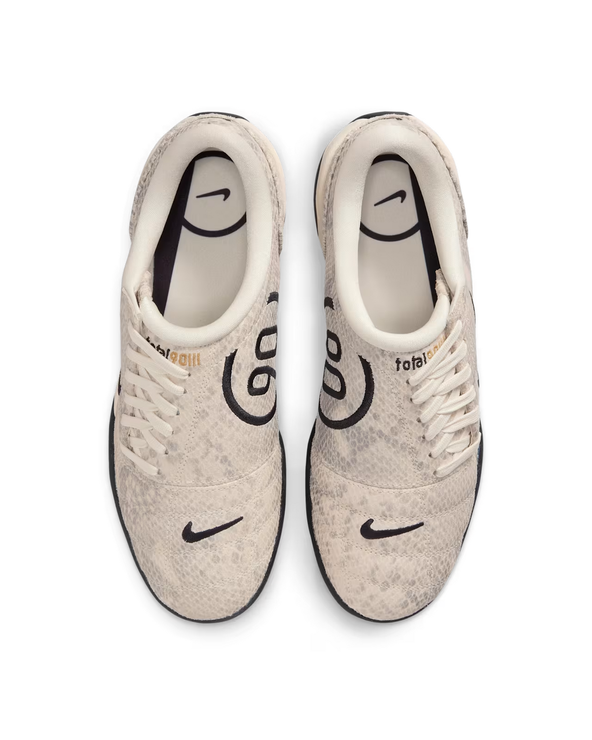 IB4204-100 Nike Total 90 3 Snakeskin Pale Ivory and Black (Women's)