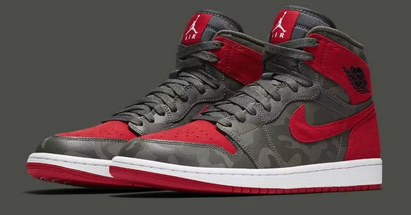 AA3993-032 Nike Air Jordan 1 Retro High "Camo 3M Bred" (Men's)