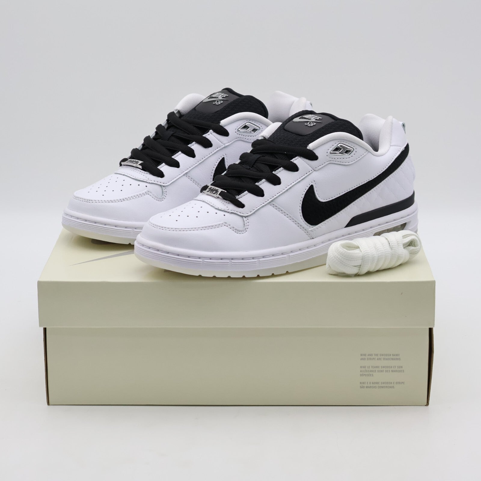 HQ6828-100 Nike SB P-Rod 1 Retro White and Black (Men's)