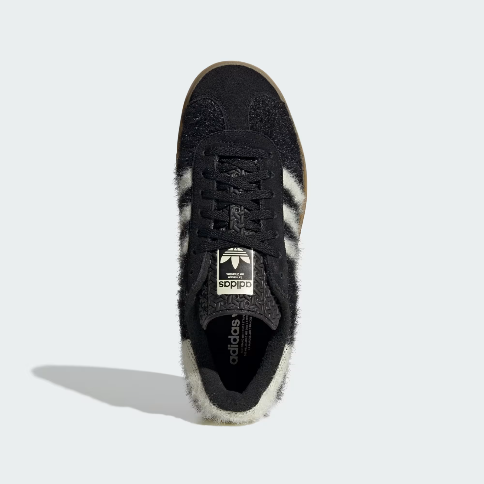 js3907 adidas Originals Gazelle Bold Core Black Cream White Gold Metall (Women's