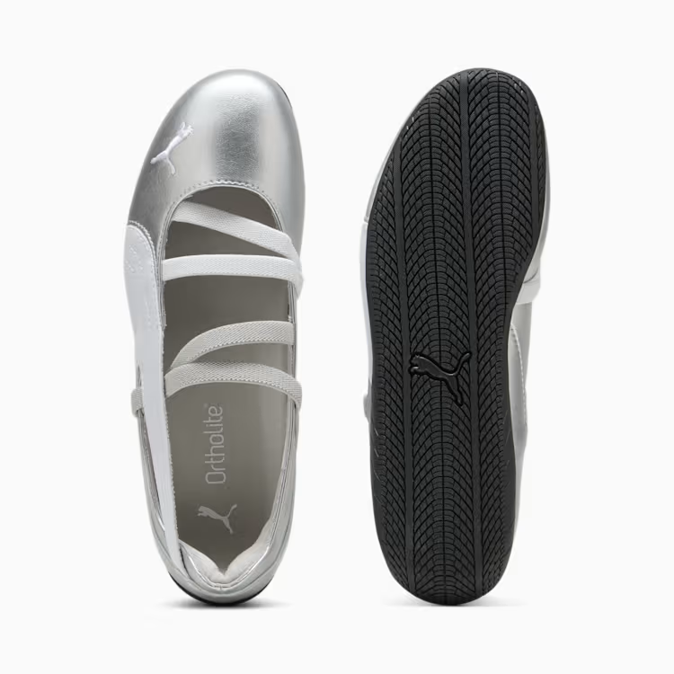 401581-01 Puma Speedcat Ballet Suede Puma Silver Puma White (Women's)