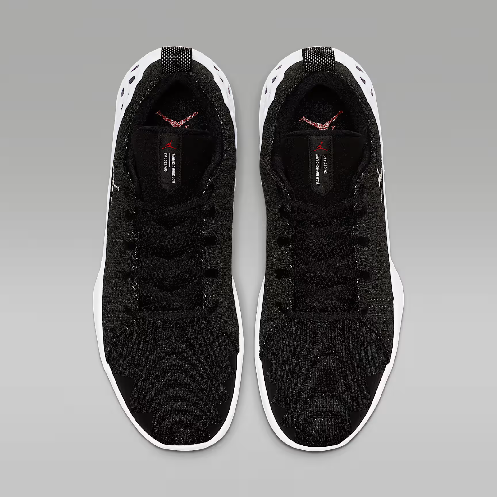 CI1207-001 Nike Jordan Jumpman Diamond Low Black White Metallic Silver (Men's)
