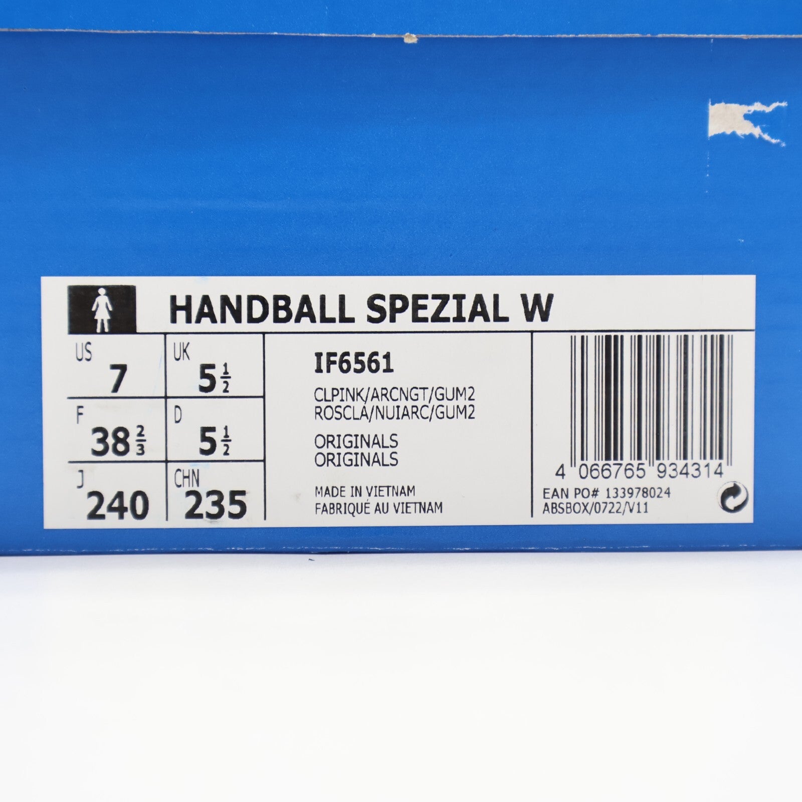IF6561 adidas Originals Handball Spezial Clear Pink Arctic Night Gum (Women's)