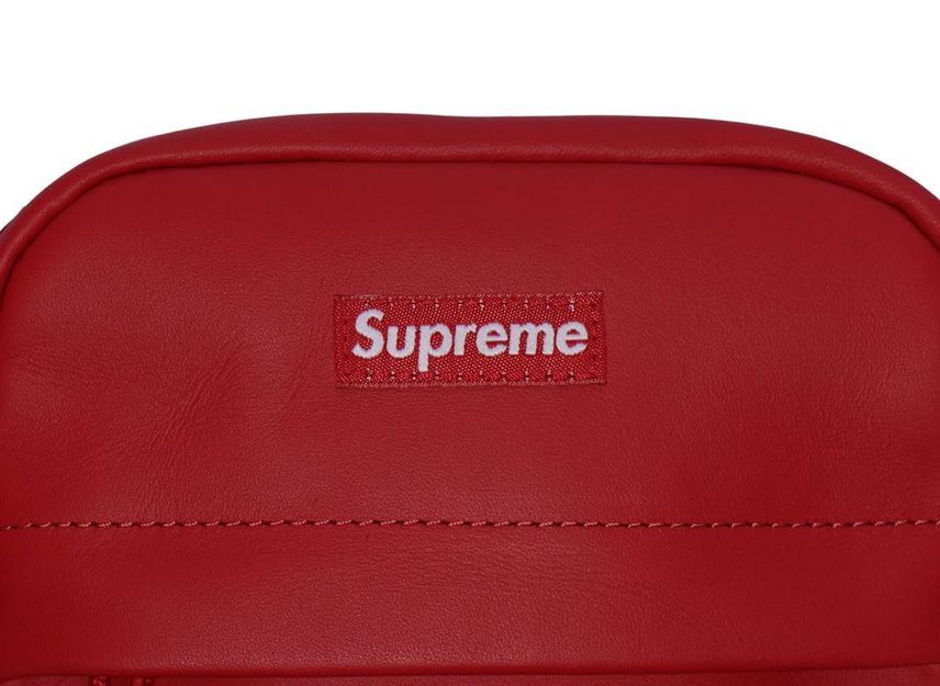 Supreme Leather Shoulder Bag Red (23FW)