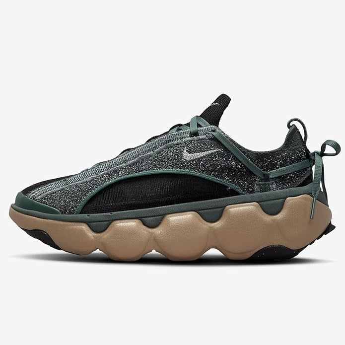 FD2149-301 Nike Flyknit Bloom Vintage Green Blac Khaki Metallic Silver (Women's)