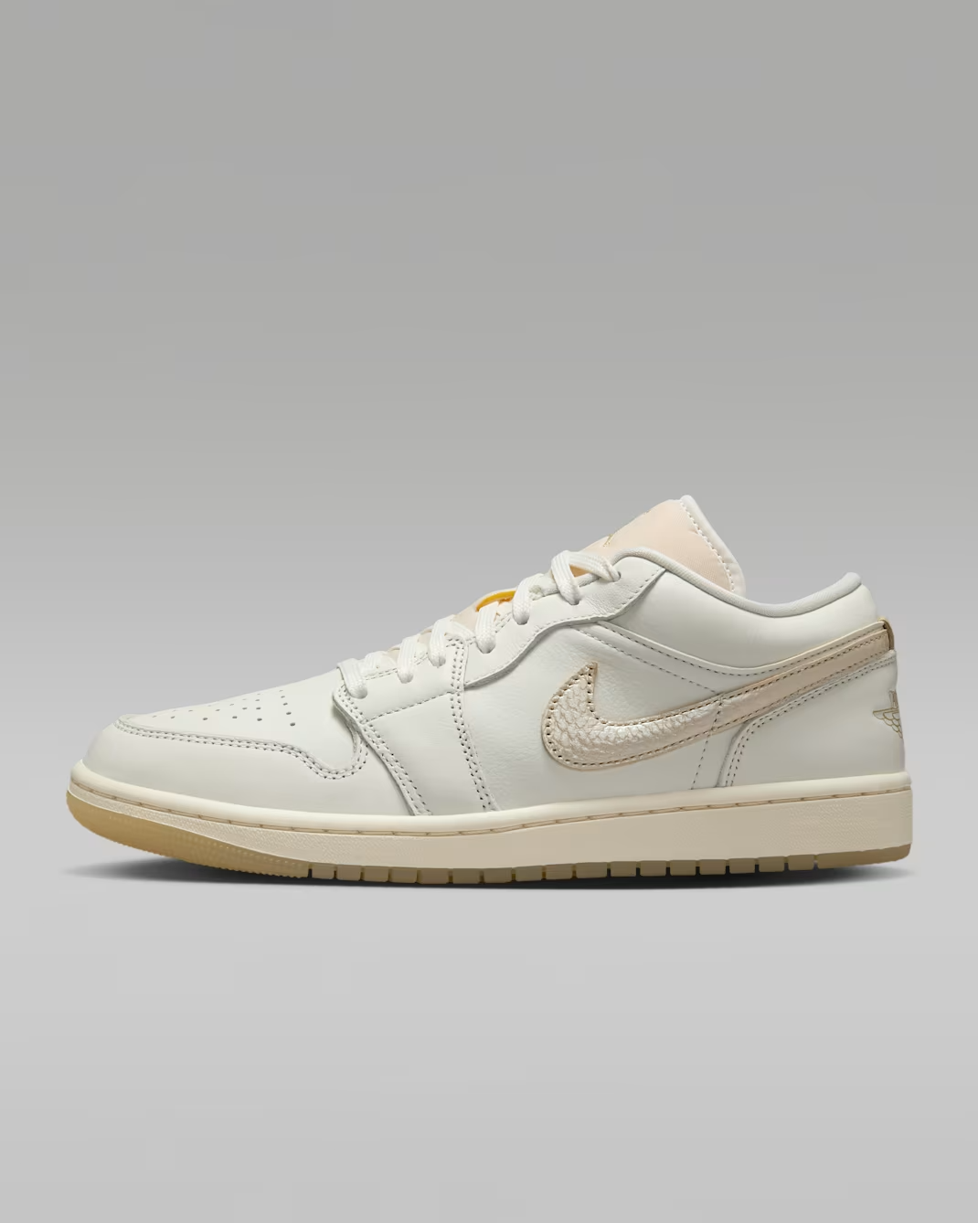 HV5157-100 Nike Air Jordan 1 Low Sail Pale Ivory Team Gold (Women's)