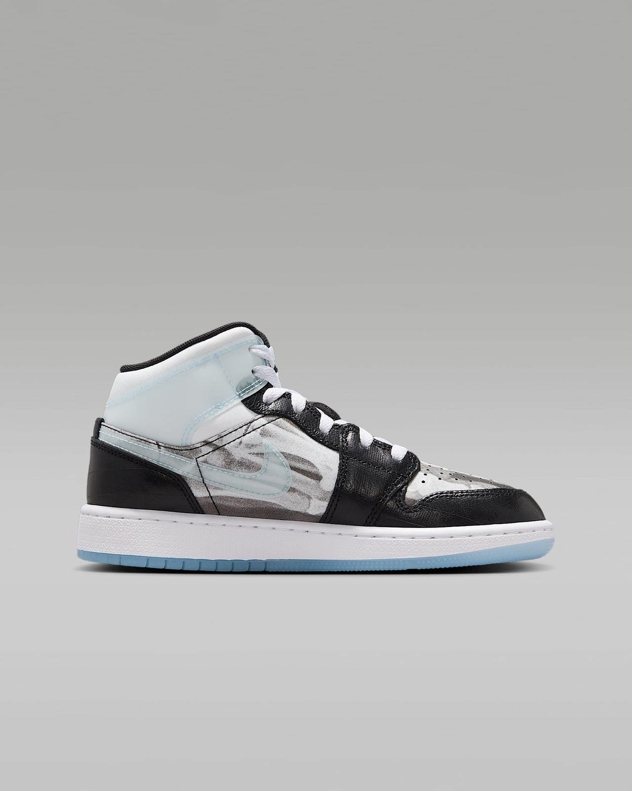 HF3210-001 Nike GS Air Jordan 1 Mid SS X-Ray