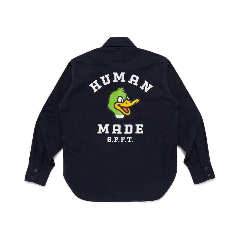 HUMAN MADE Twill Epaulette Shirt Navy