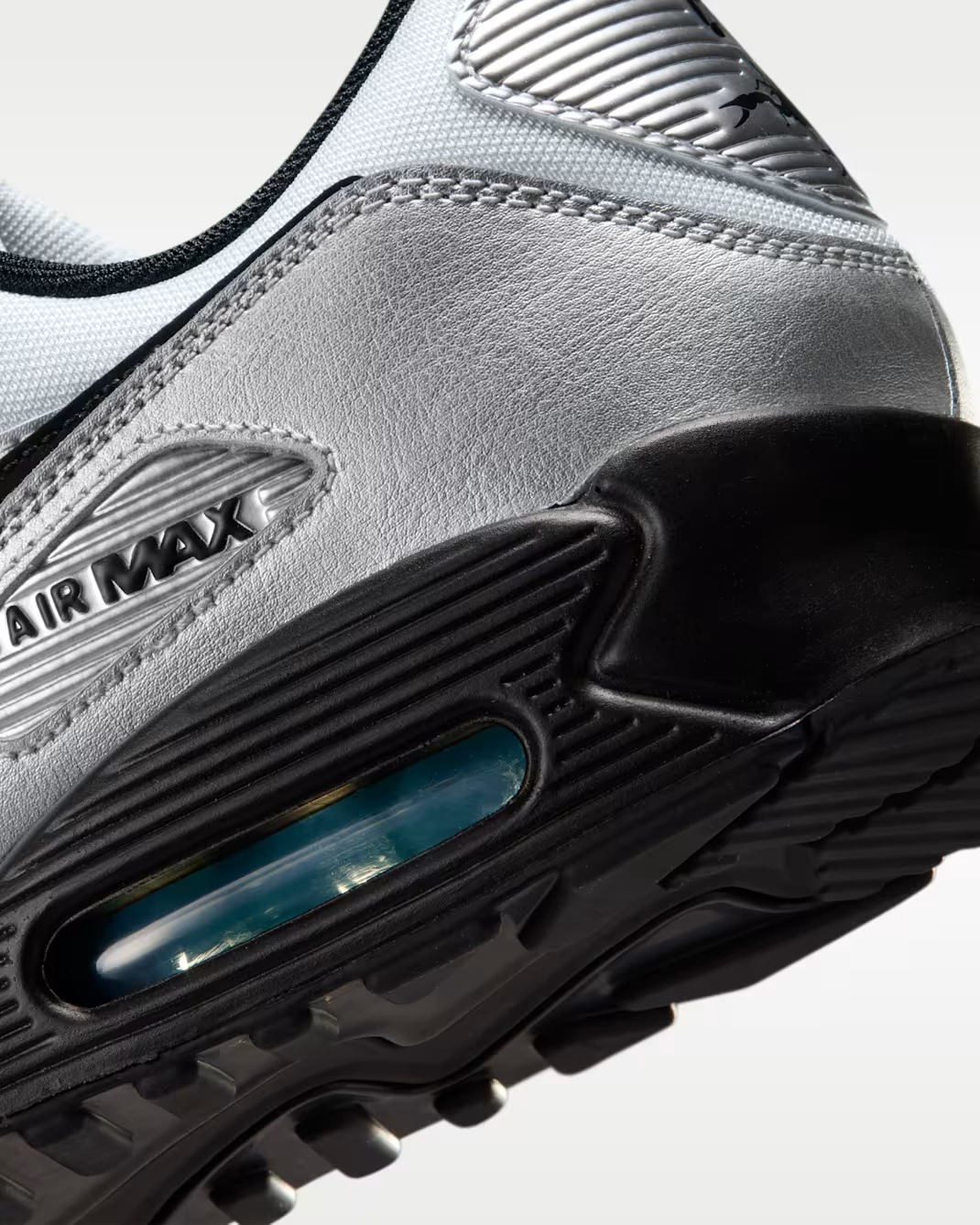 IV5974-001 Nike Air Max 90 PRM "Chrome/Gamma Blue/Black" (Men's)