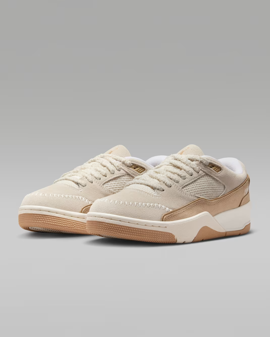 IB4414-120 Jordan Flight Court SE Shoes Light Allwood Brown Hemp (Women's)