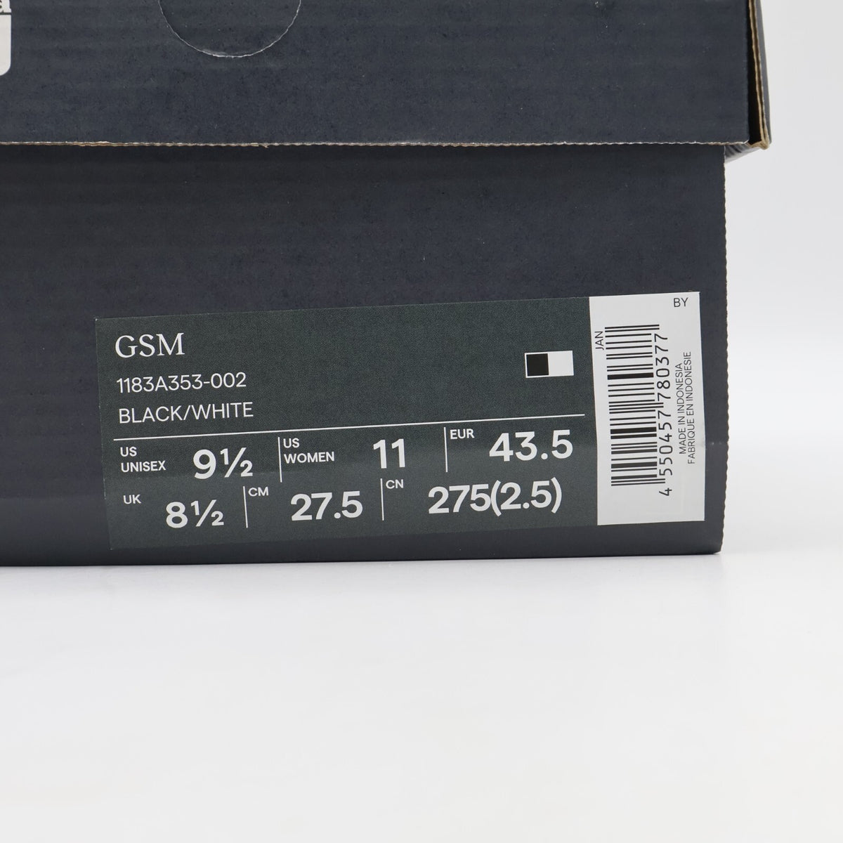 1183A353-002 Onitsuka Tiger GSM Black White (Men's)