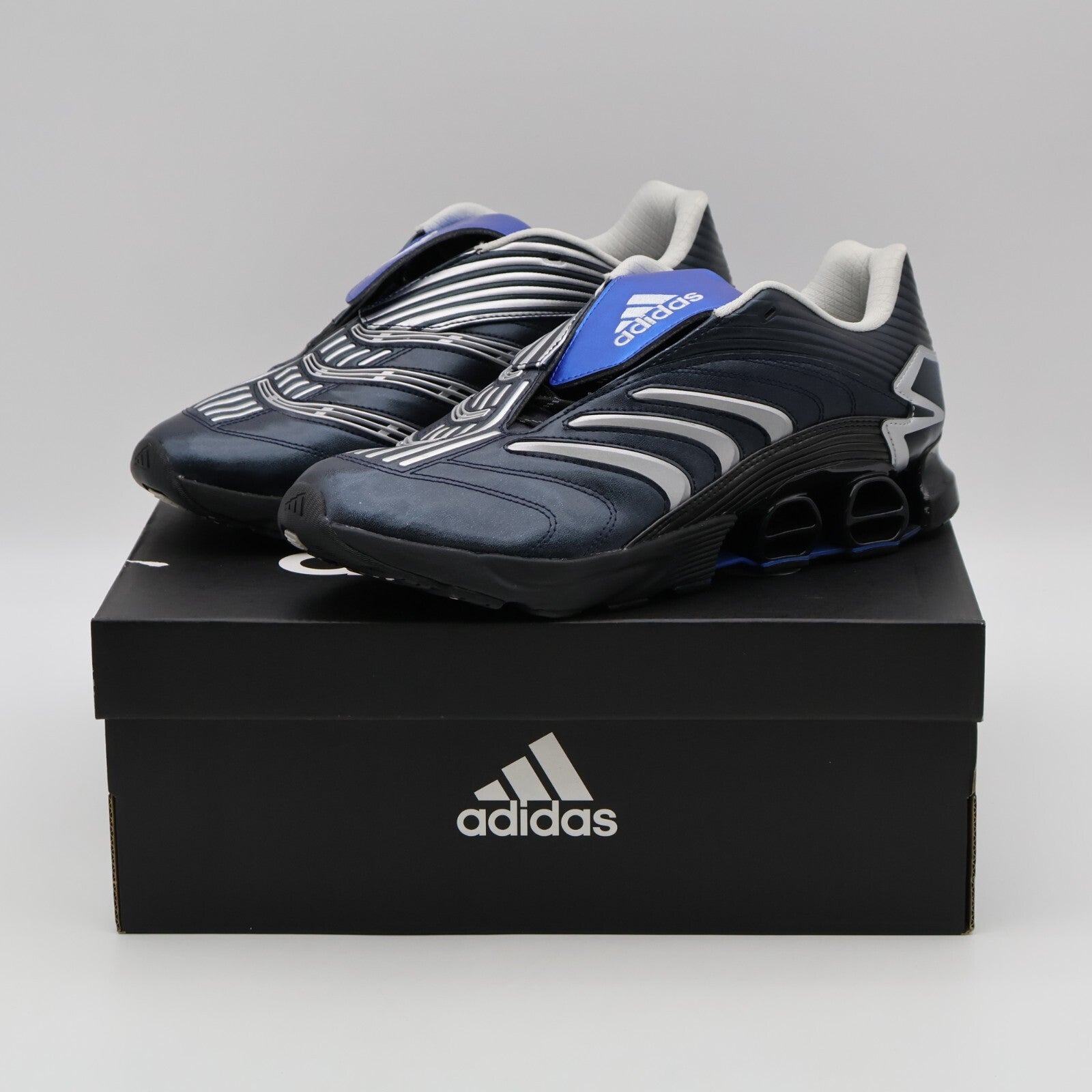 JQ2579 atmos Ã adidas Predator Megaride Silver Metallic Core Black (Men's)