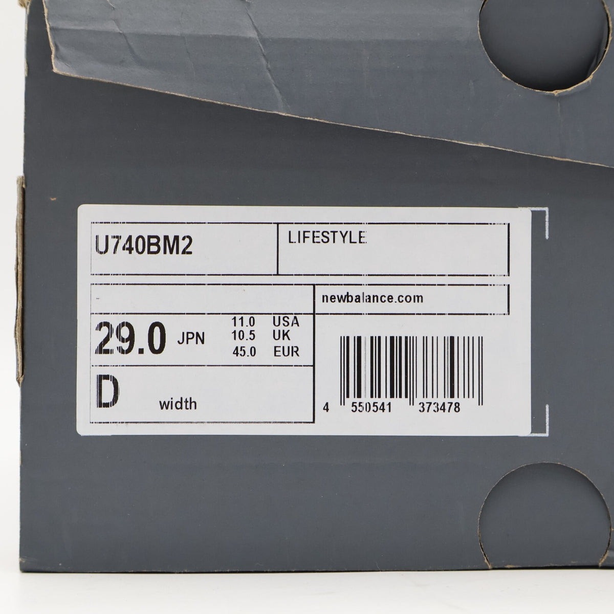 U740BM2 New Balance 740 Black Gray Silver (Men's)