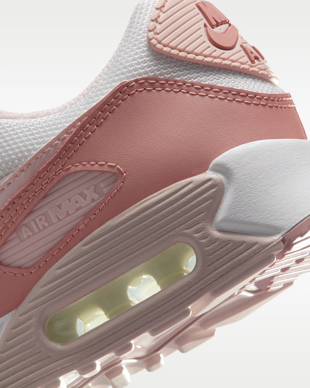 IM4613-600 Nike Air Max 90 Particle Pink Pearl Pink Silt Red (Women's)