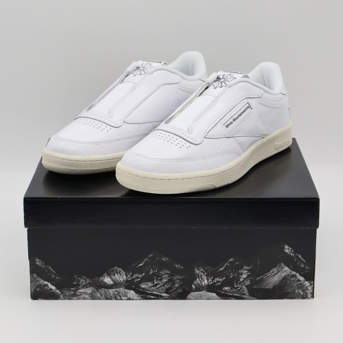 100218232 White Mountaineering Reebok Club C 85 White Chalk Black (Men's)