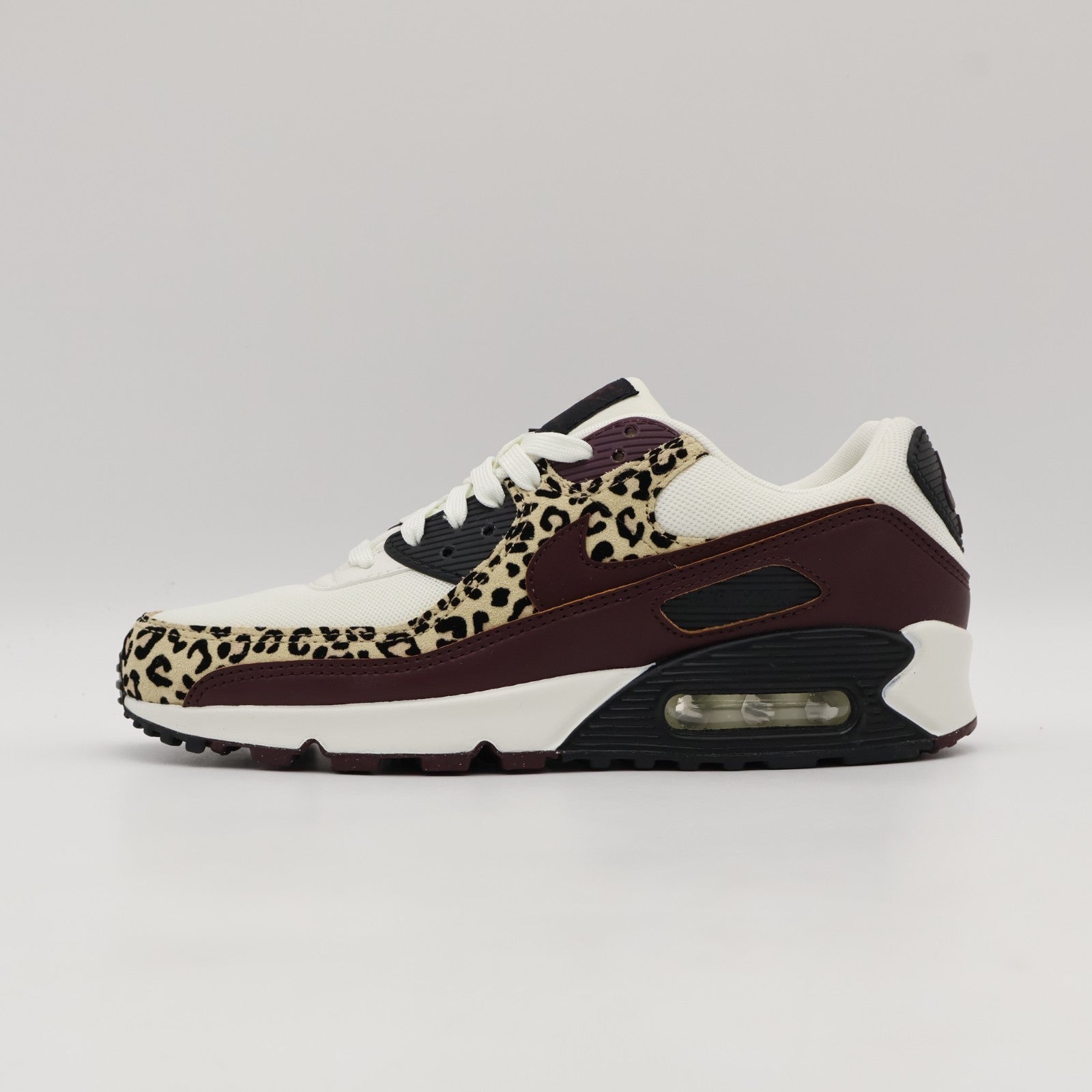IF1619-102 Nike Women's Air Max 90 Leopard Burgundy (Women's)