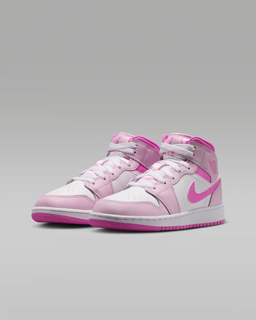 DQ8423-601 Nike GS Air Jordan 1 Mid "Pink Foam/China Rose"