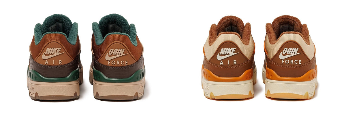 HQ7533-201 NIGO Nike Air Force 3 Low Baroque Brown Pecan Heel Logo OGIN (Men's)